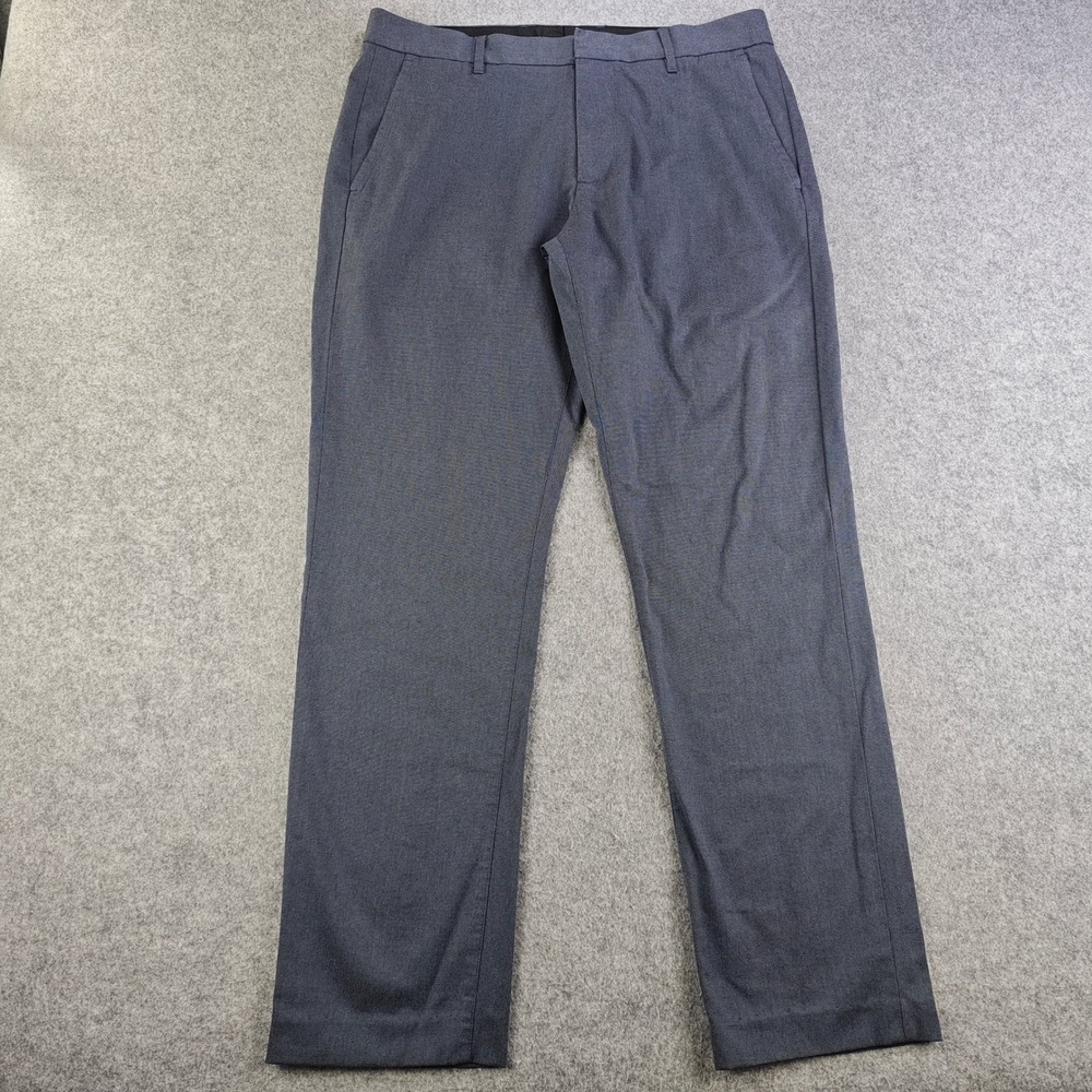 Bonobos Monday Stretch Dress Pants Mens 33x32 Blue Cotton Lycra Flat Front